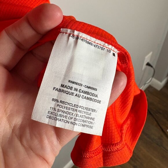 Nike Pro Orange long sleeve athletic top - Picture 4 of 4